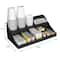 Mind Reader Black 11 Compartment Breakroom Coffee Condiment Organizer